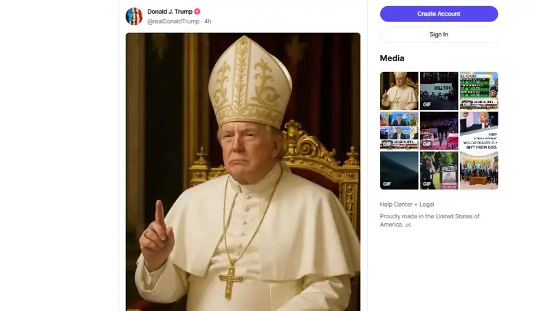 Trump’ın Papalıkla İlgili Yeni Hamlesi: Kendine Yer Bulmak İçin Fotoğraf Paylaştı