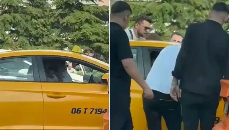 Trafikte Kavga Eden Sürücü, Taksi Şoförünü Yumruklayarak Olay Yarattı