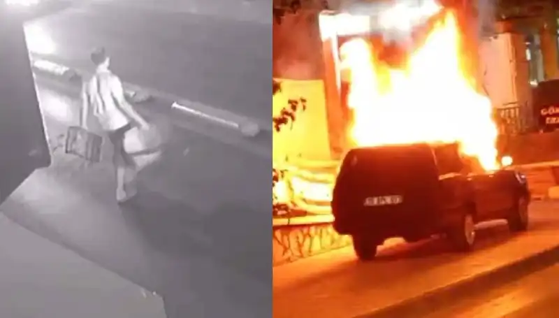 Eşinin Aracını Yakan Kişi, Boşanma Sürecinde Çıldırdı!