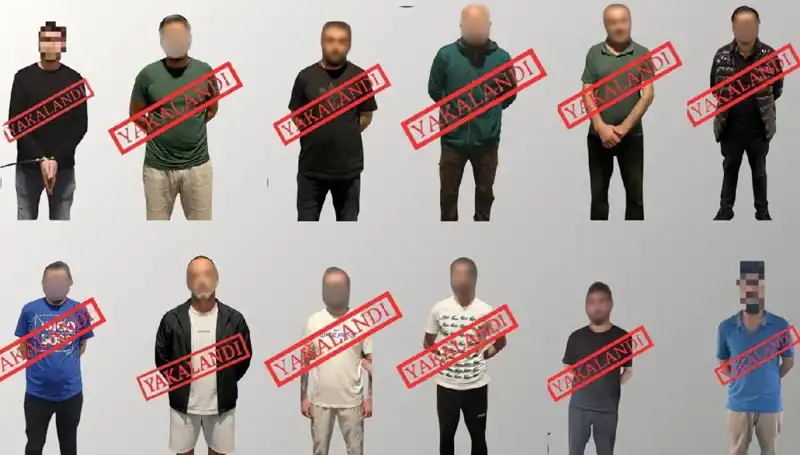 Ulusal Seviye Aranan 12 Kişi Kırmızı Bülten ile Yakalandı: Detaylar Şok Edici!