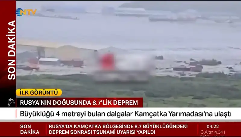 Kamçatka Kıyılarında Tsunami Dalga Alarmı: İlk Gözlemler Geldi