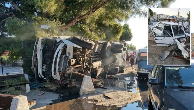 Freni Patlayan Kamyon Trafik Işığında Dehşet Saçtı: Feci Kaza Görüntüleri Ortaya Çıktı