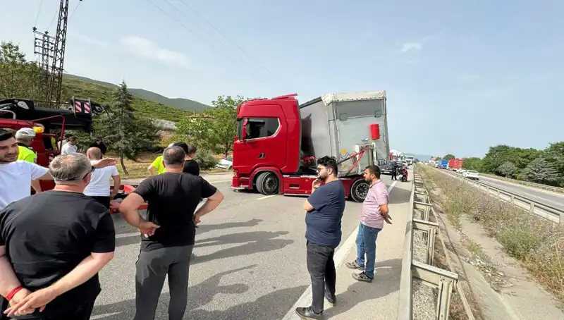 Seyir Halindeyken Arı Soktu, Trafikte Şok Anlar Yaşandı!